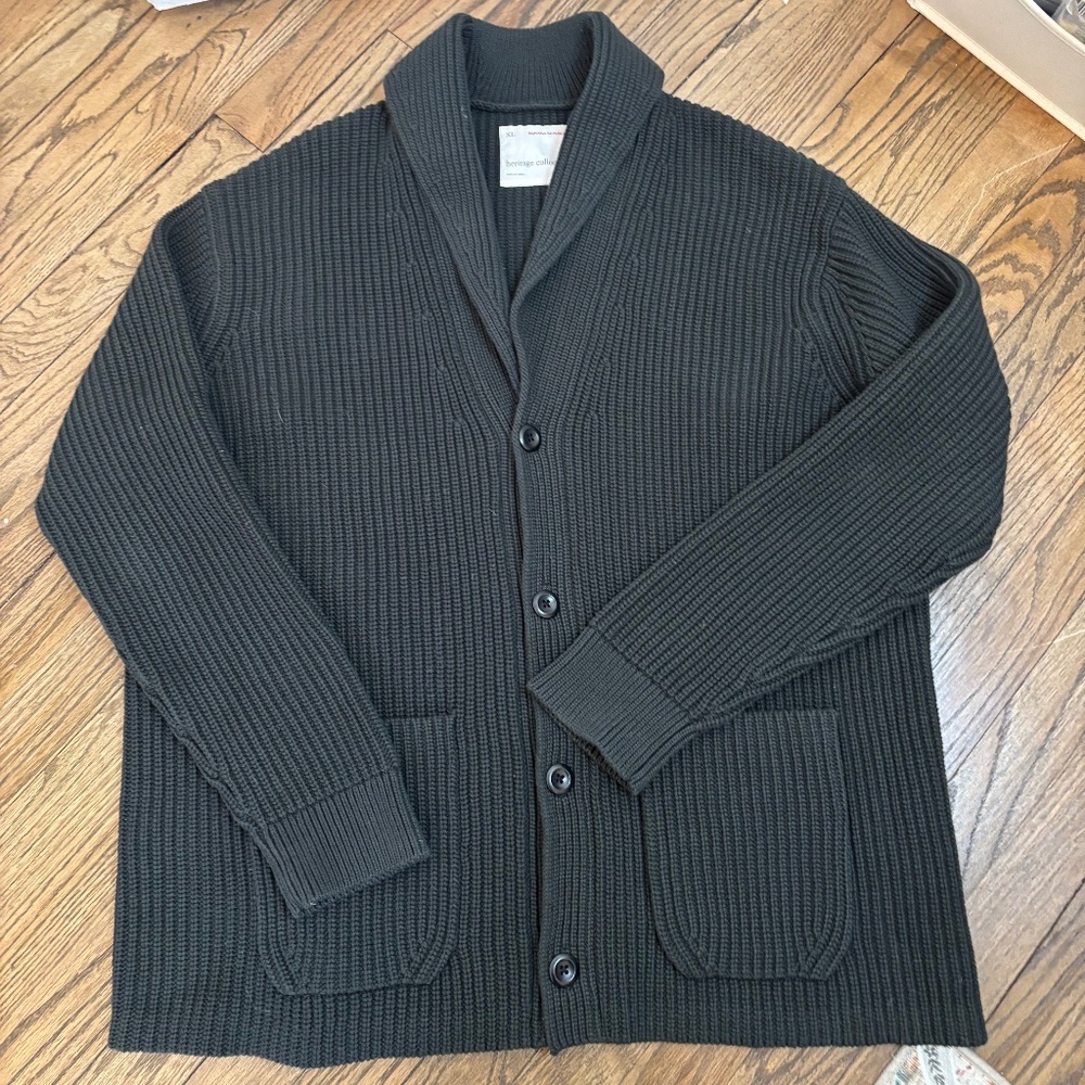Banana Republic Heritage Shawl Collar Heavyweight Cardigan - XL